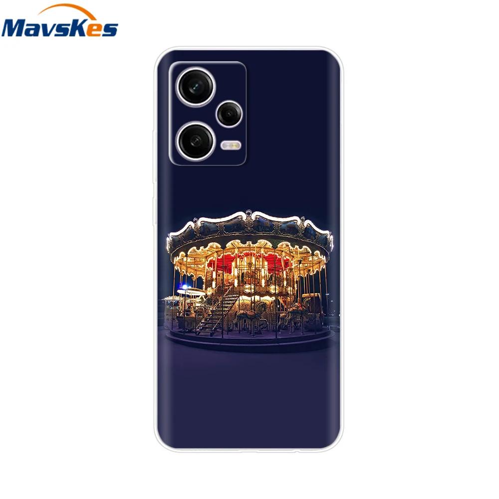 For Redmi Note 12 Pro Case Note12 Pro Cover Printed Silicone Phone Cover for Coque Xiaomi Redmi Note 12 Pro 5G Phone Case Funda