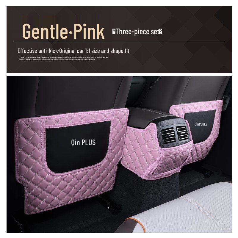 BYD Qin PLUS Rear Seat Anti-Kick Mat with Armrest Box Protection