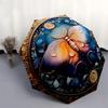 1pc Butterfly Mandala Artwork Umbrella with Plastic Handle,Suitable for All Seasons Home Travel Outdoor UmbrellaDD1310