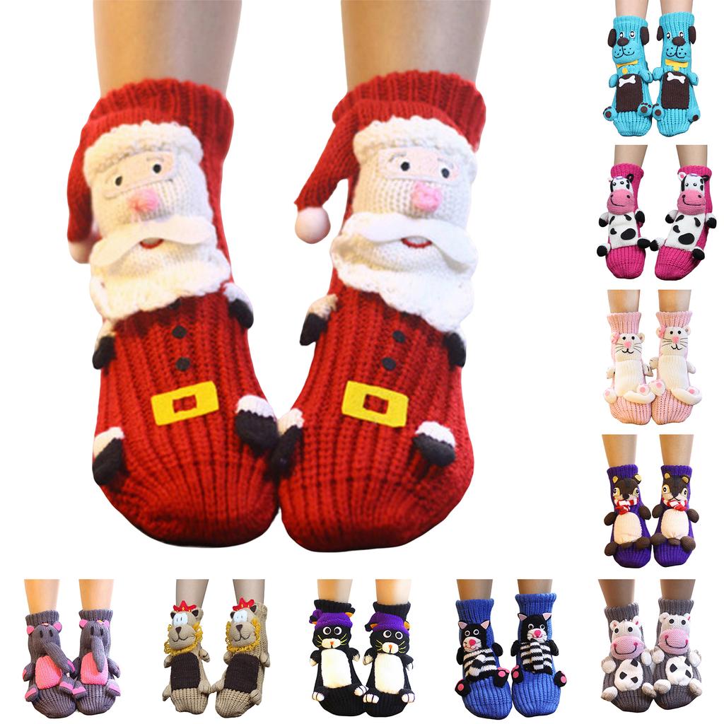 Women's Thick Knit Proof Warm Casual Floor Carpet Socks
