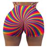 Women's Fashion Slim Hot Funny Words Print Gym Shorts Butt Lift Shorts Panties