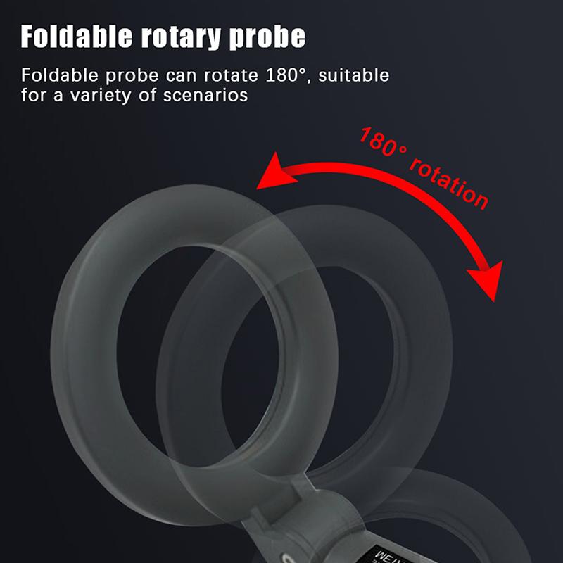 Portable Handheld Metal Detector Gold Search Treasure Detector Foldable High Sensitivity Metal Detect Tool Security Checker