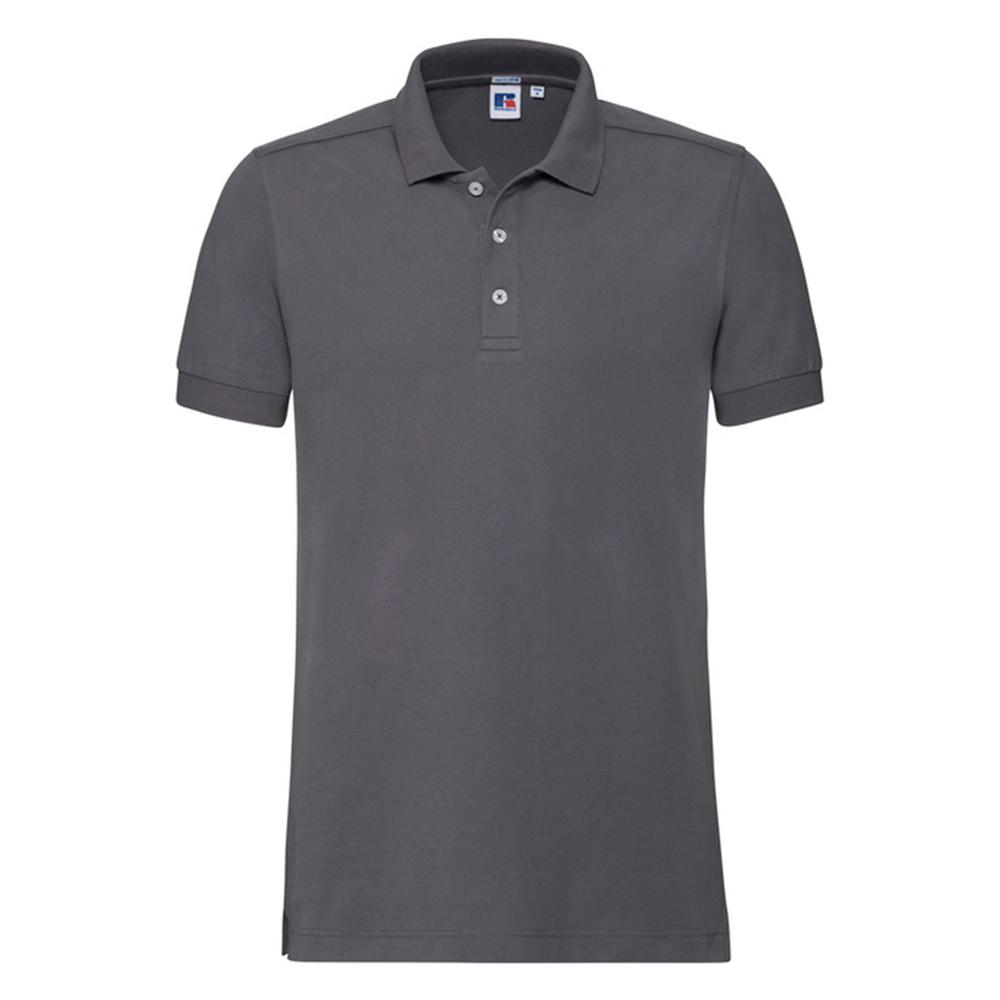 Russell Mens Stretch Fitted Polo Shirt