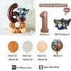 26pcs Italian Brainrot Garland Foill Balloons Column Tung Tung Sahur Birthday Party Gifts Kids Baby Shower Gifts Decorations
