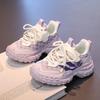 Students Running Shoes Thick Soft Sole Children Sports Shoes Mesh Breathable 2025 New Fashion Boys Girls Sneakers Hook&loop
