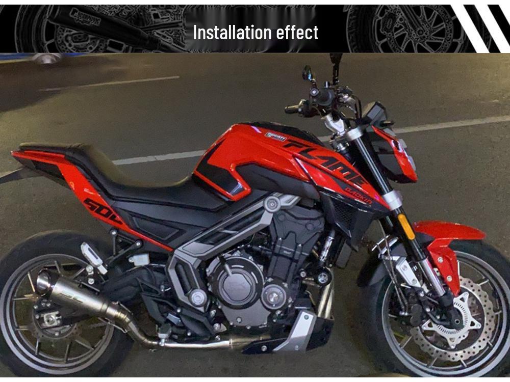 Gaokin Flame500 Exhaust 51mm Mid-Section Connector Modification