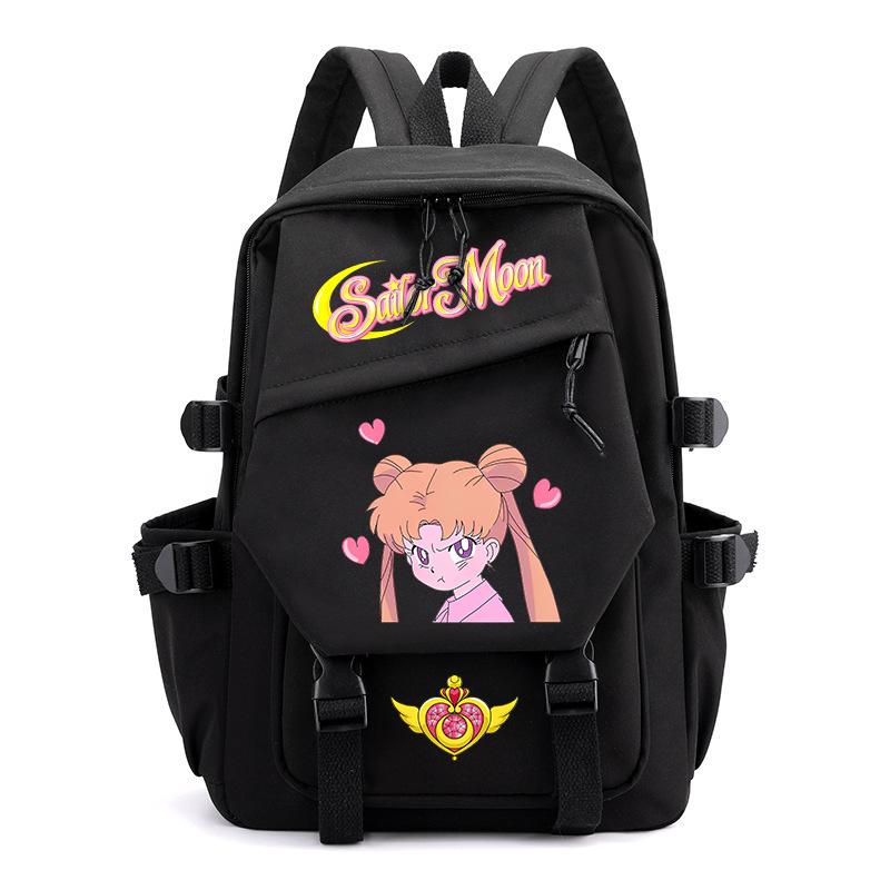 Sailor Moon Anime Backpack for Girls Tiny Student Rucksack for Elementary School Daily Use