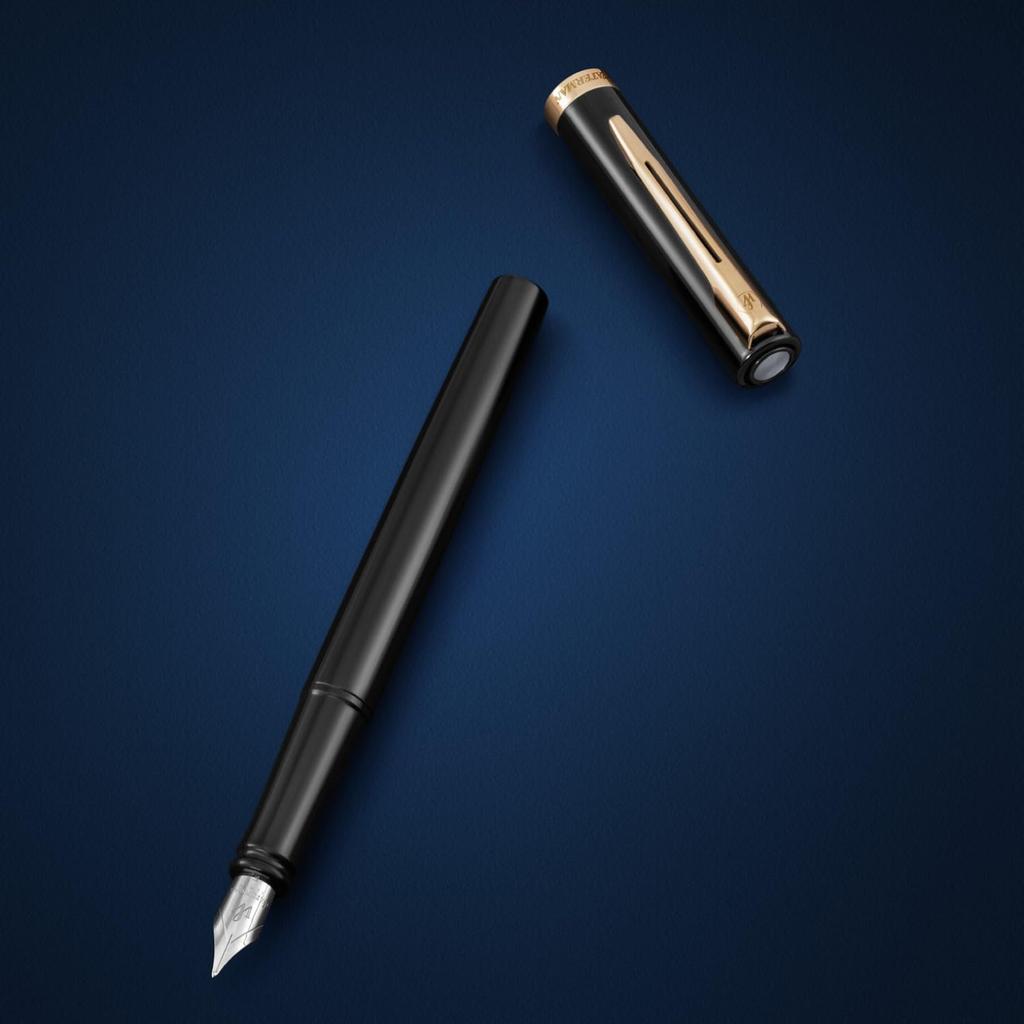 WATERMAN Impression Füllfederhalter Schwarz Fein Geschenkbox Luxusartikel 2225541 Stift, GT, Feder, Enthalten, Geschenk, Nr.