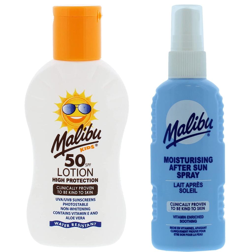 Malibu Baby Lotion SPF50 100ml + After Sun Spray 100ml