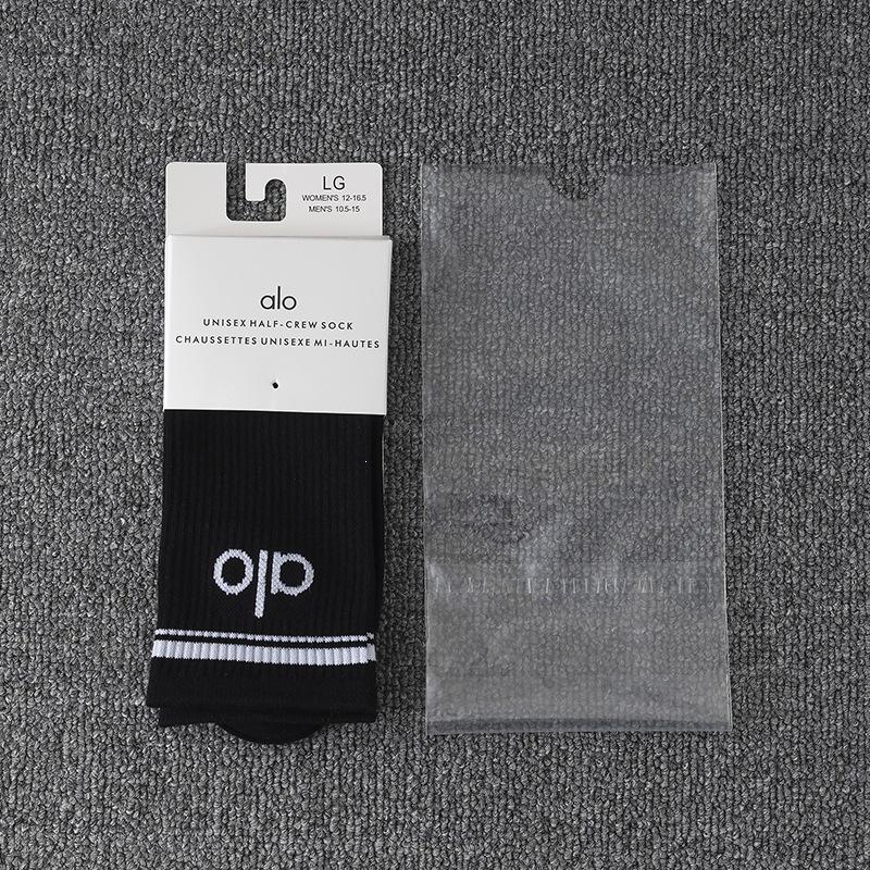 New High-Top AIO Yoga Sports Socks - Unisex Cotton In Black, White, Gray - Individually Packaged, Perfect for Couples