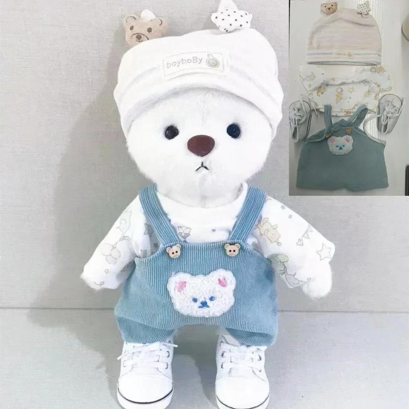 New Little Bear Plush Doll Clothes Toys for Changing Clothes Kawaii Children's Stuffed Dolls Room Decoration Gifts for Girls