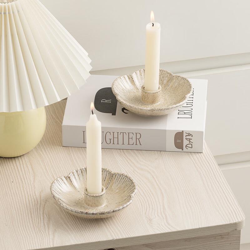 ZISIZ Kiln-Glazed Ceramic Candle Holder