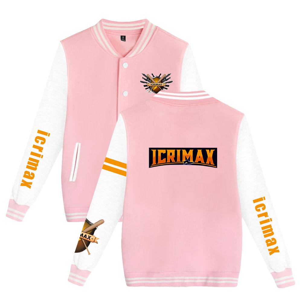 NEW Arrivals Unisex Fashion Icrimax Printed Baseball Sweatshirt Women Men Outdoor Sport Jackets