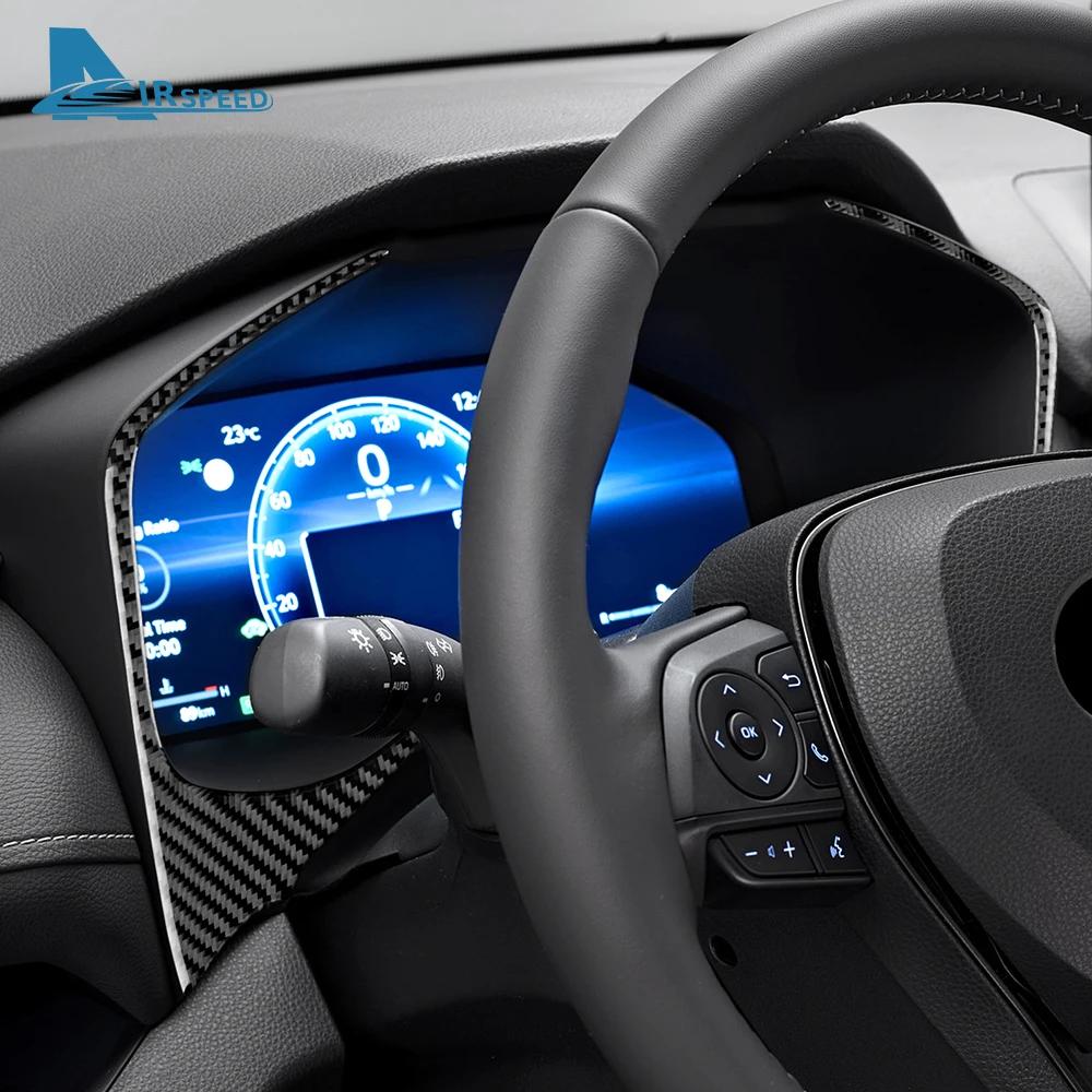 Carbon Fiber Style Dashboard Trim for Toyota RAV4 XA50 2019-2025 LHD RHD Speedometer Frame Cover