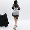Women Nylon Drawstring Backpacks Casual Large Capacity Shoulder Bags Fashion Mesh Net Bagpack Sport Bags
