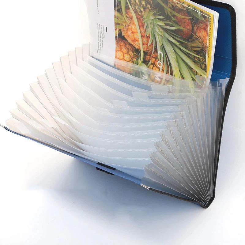Colorful Expanding File Folder A4 Document Organizer 13 Pockets Portable Paper Storage Holder for Students School Study