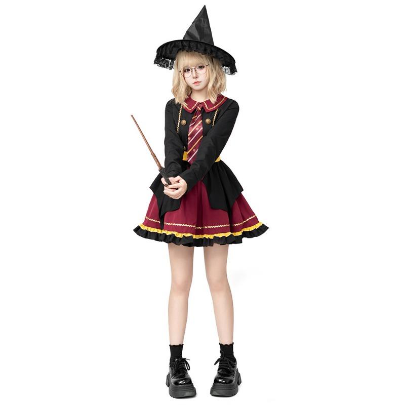 New Harry Potter Cosplay Suit Girls Adult Parent-Child Suit Comic-Con Performance Wizard Suit