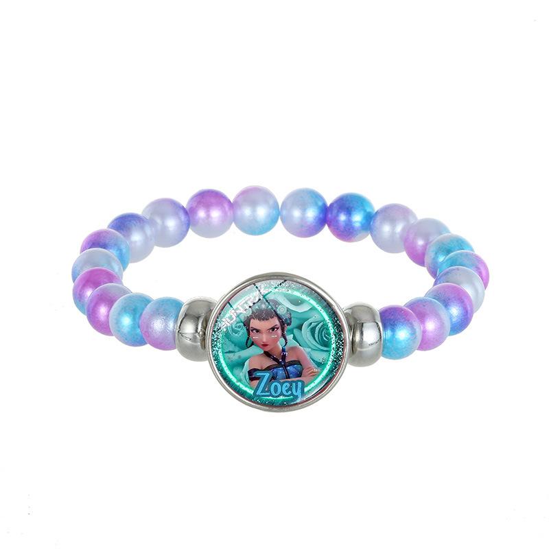 1Pc Demon Hunters K-Pop Lumi Zoe Mira Saja Boy Color Bead Bracelet