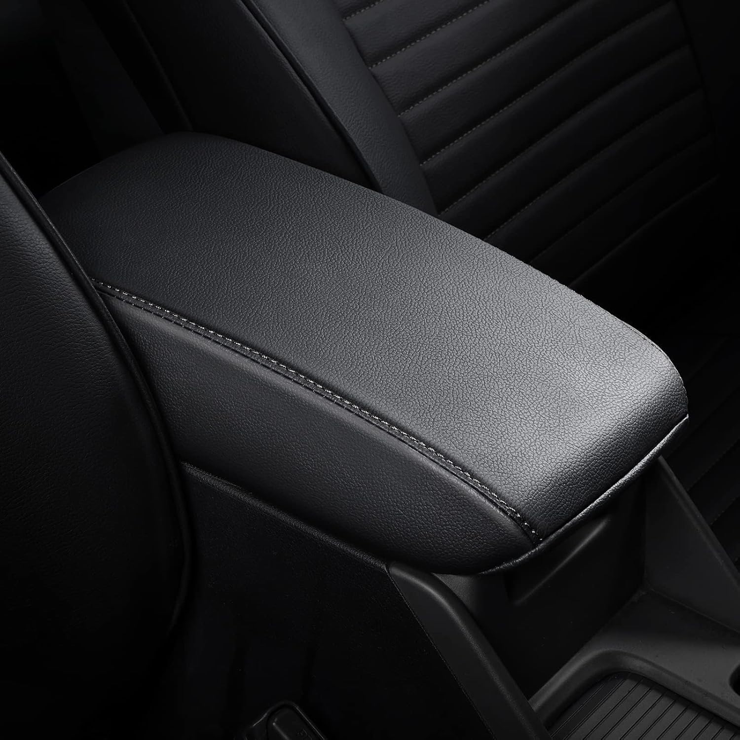 AOMSAZTO Кожаная накладка на подлокотник центральной консоли для - Corolla Toyota Черный