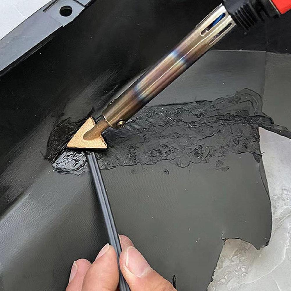 3pc Soldering Iron Tips Set Copper Triangular Smoothing Head Replacement Tips for 80Watt Plastic Welder Repair Tool