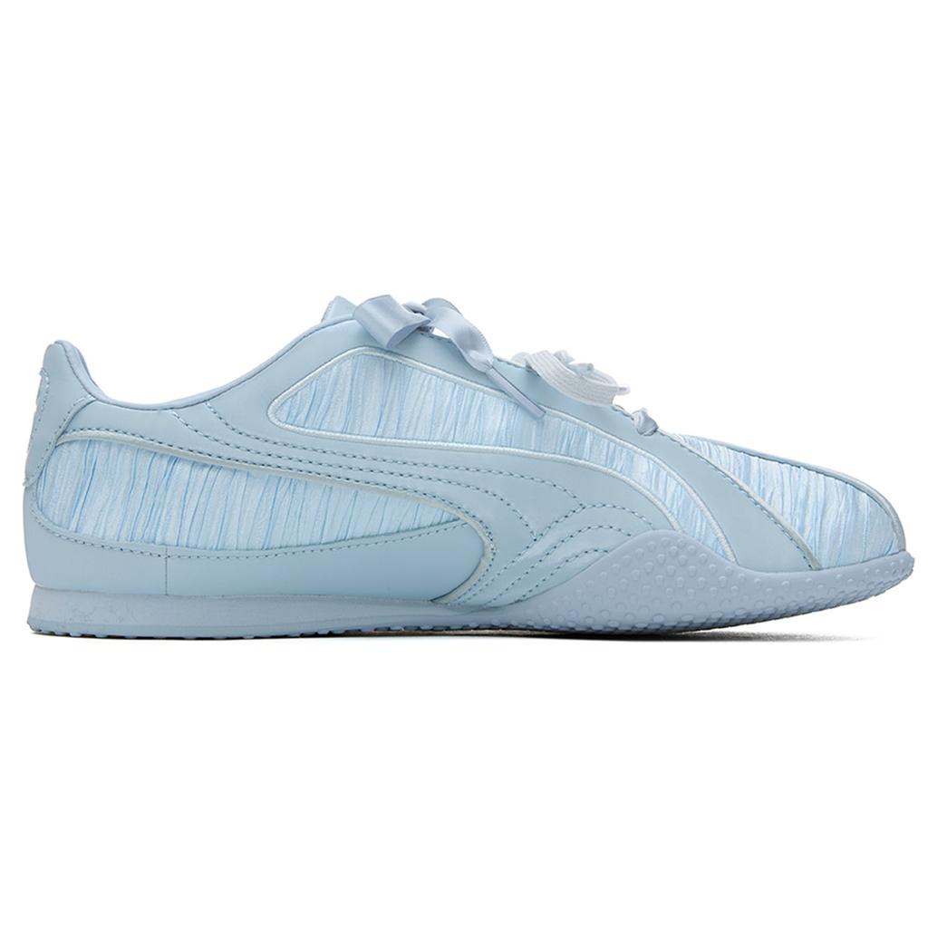 Puma Bella V2 Glam Spring Summer Cool Thin Sole Training Wrinkled Silk Satin Casual Low Top Shoes Unisex Sneaker Bellflower-Blue 406796-01