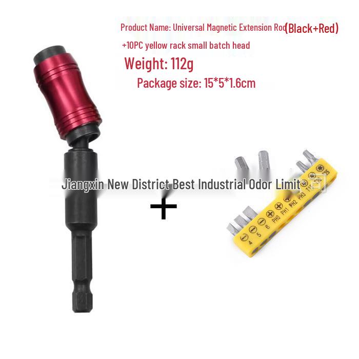 Universal Magnetic Hex Shank Variable Direction Bit Extension Bar