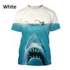Trendy New Animal Big Shark 3D Printing T-shirt Retro Men's Summer Casual Fashion Men's T-shirt Top