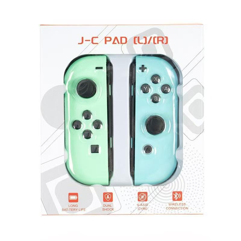 Wireless Bluetooth Joy-Con Controllers with Wake-Up Feature and Wrist Strap, Left and Right Separately for Switch