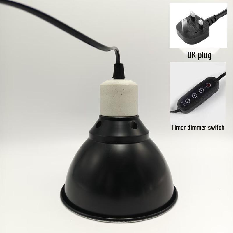 In-Stock UVB/UVA High-Reflectivity Reptile Heat Lamp Cover - Heat-Resistant, Deep Bucket for Tortoises