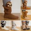 New Animal Socks 3D Plush Crochet Animal Socks Cute Animal Socks Warm Floor Socks Cartoon Socks
