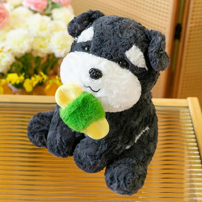 Creative Dopamine Dog Plush Toy Cute Slippers Puppy Doll Child Birthday Soothing Doll Girl Gift