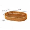 Handwoven Oval Rattan Storage Baskets
