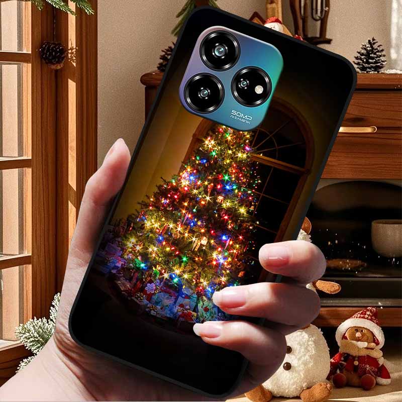 Christmas Lovely Cover For ZTE Axon 60 Lite Case  Axon60 50 40 Lite Pro Ultra 30 Soft Silicone TPU Phone Case For ZTE Axon 60 4G