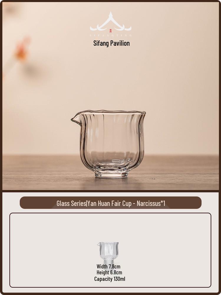 High-End Heat-Resistant Thickened Glass Tea Cup - 2026 Kung Fu Tea Set Accessory No Specifications