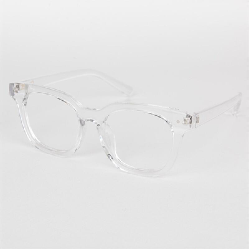 SBKA D2-C clear horn-rimmed glasses