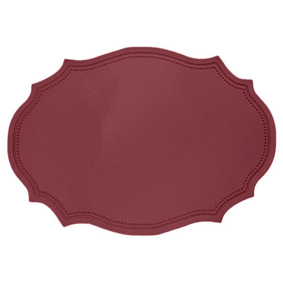 

Термостойкие ПВХ-салфетки, многоразовые нескользящие коврики для стола, водонепроницаемые эллиптические коврики для обеденных столов для кухонного журнального столика вино красного