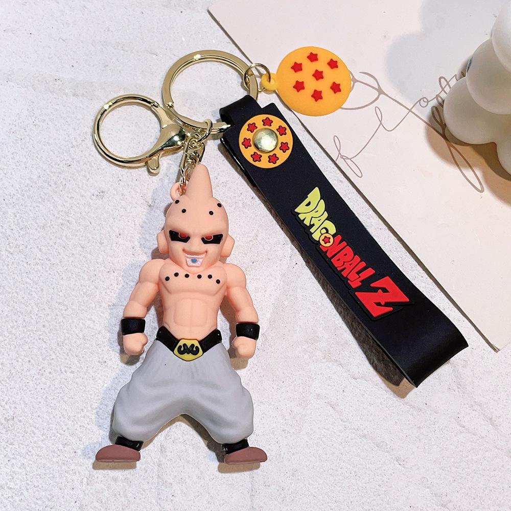 Dragon Ball Keychain Z Son Goku Vegeta Piccolo for Backpack Keyring Dragon Ball Cosplay Action Figures for Fans