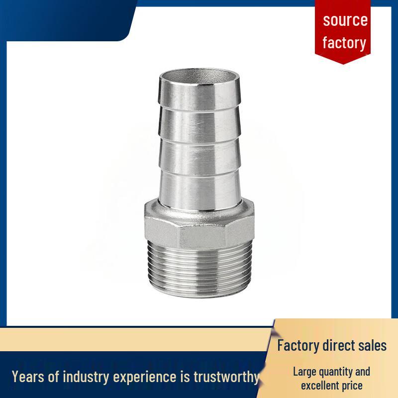 304 Stainless Steel External Thread Hose Barb Reducer