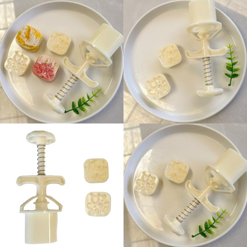 Dessert Molds Flower Fish Shape Cake Molding Cake Pressing Molds ABS Texture Present for Professional Baking People