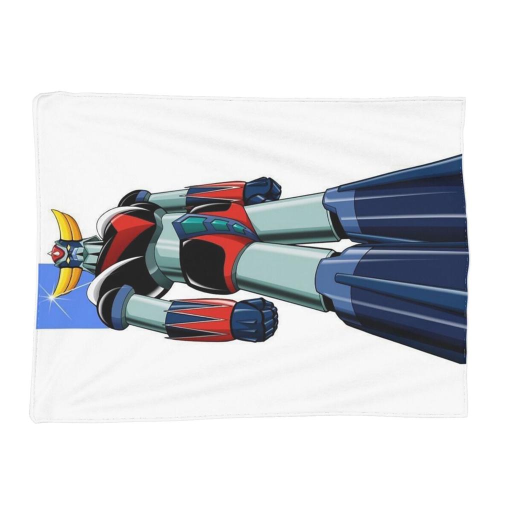 UFO Robot Goldorak Grendizer Anime Mechanical Warrior Blankets Soft Warm Flannel Throw Blanket Plush for Bed room Picnic Couch