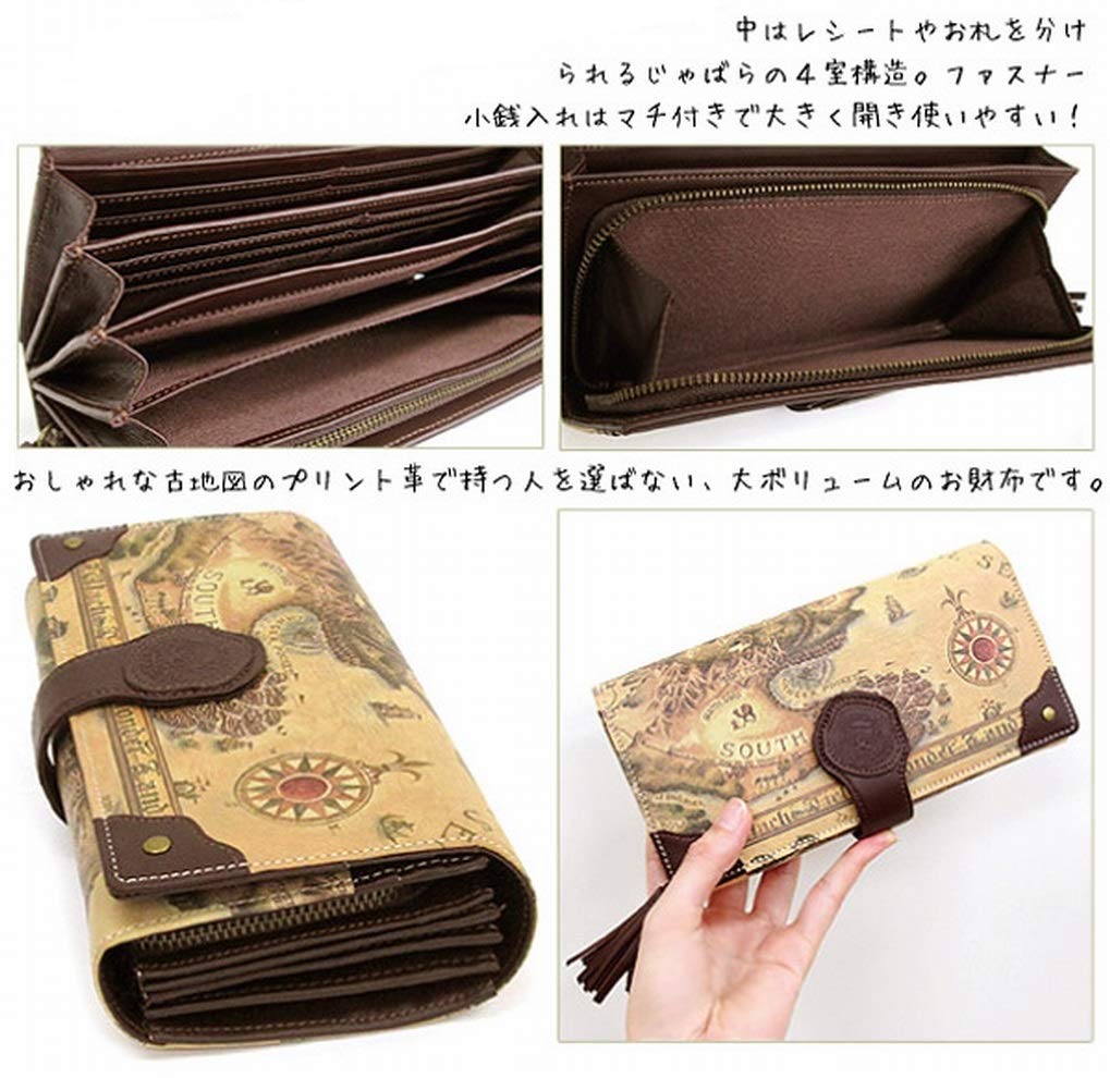 Dayan Genuine Leather Old Map Card Wallet [Wachifield]