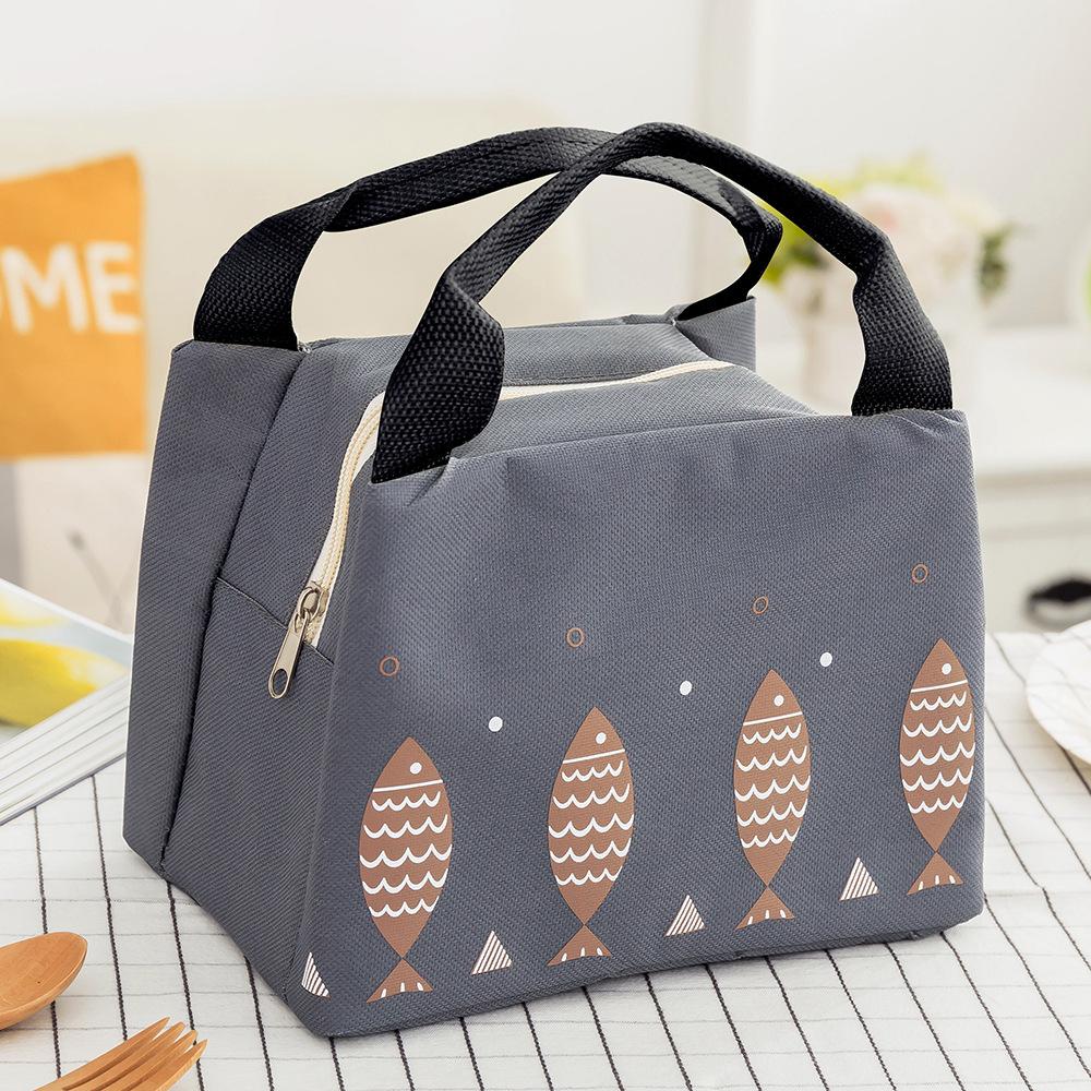 Cartoon Children's Lunch Bag Thermal Insulation Aluminum Film High Quality Waterproof Oxford Cloth Portable Lunch Bags Tote New