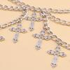 Elegant Cross Waist Chain Metal Body Chains Fashion Punk Waist Chain  Unisex