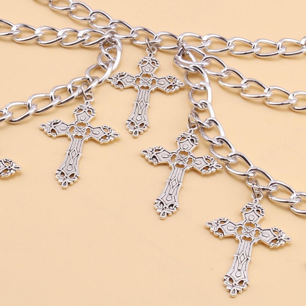 Elegant Cross Waist Chain Metal Body Chains Fashion Punk Waist Chain  Unisex
