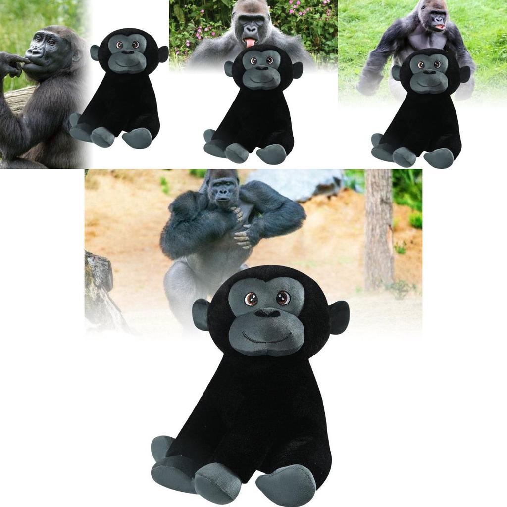 Adorable Plush Gorilla Toy With Soft Short Velvet Fabric Perfect For Kids Birthday Gift