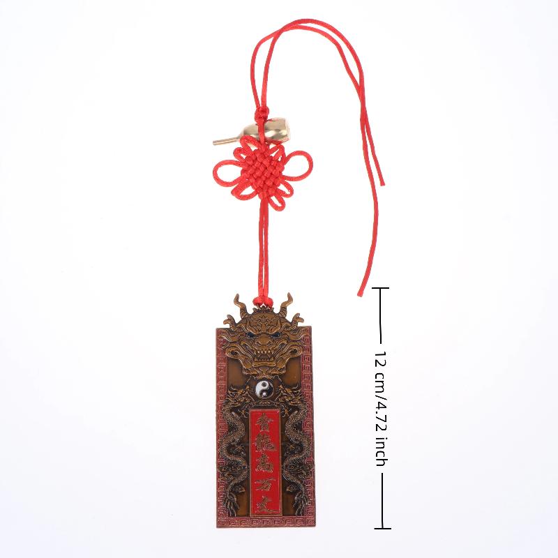 1Pc 2026 Year Of Horse Brass Green Dragon Gourd Pendant Fine Carvings For Home Hanging Feng Shui Blessing