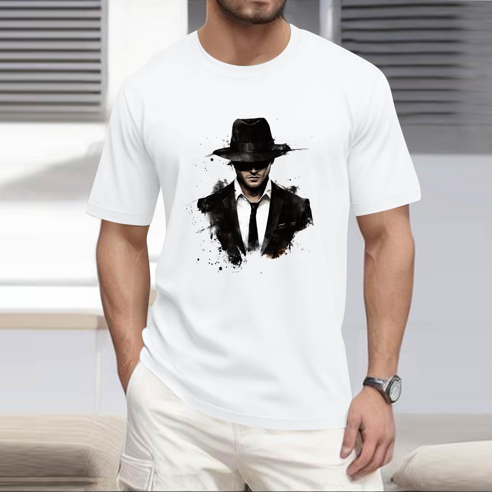 Kaixinjiuhao Men's Stand Collar Short Sleeve Shirt Loose Leisure Holiday Shirt Man L wit