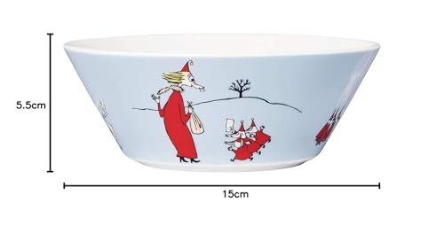 [Officially Imported] Moomin by Arabia 15cm Classic Fillyjonk Bowl, Gray, 1057217