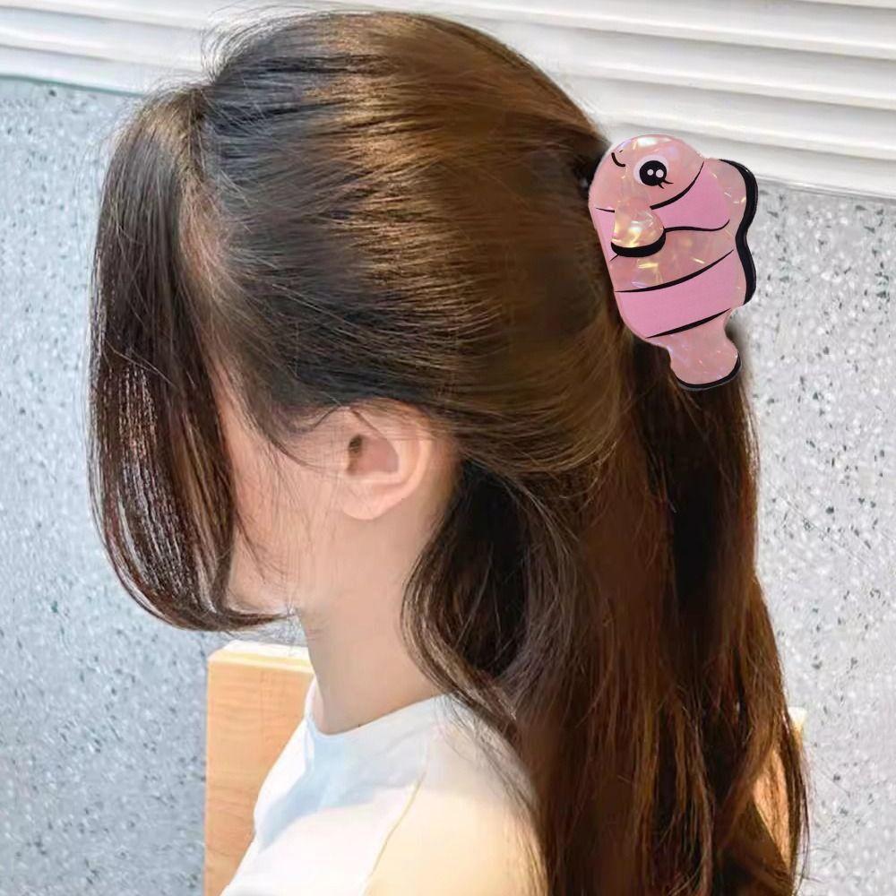 

Stripe Tropical Fish Hair Claw Cartoon Animal Hair Clip Creative Acetate Shark Clip Party