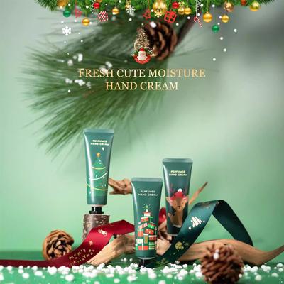 3 Piece Christmas Hand Cream Collection Festive Moisturizing Nourishing Hand Lotion Travel Size Winter Hand Care for Dry Skin